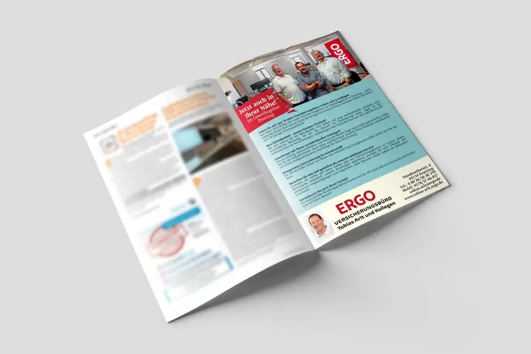 ERGO Versicherung Tobias Arlt Grafikdesign Werbeanzeige
