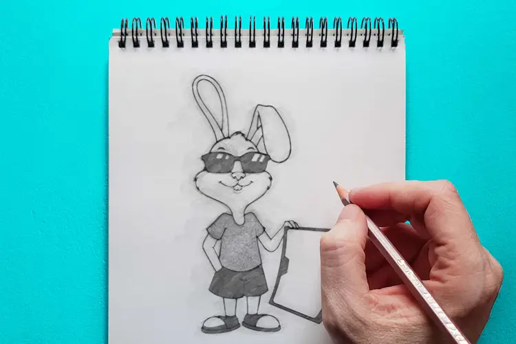 Autoglas Hase Maskottchen Logodesign