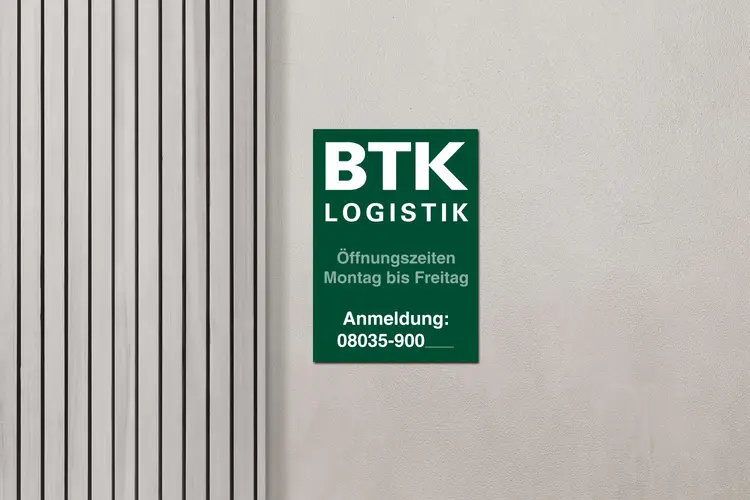 BTK Befrachtungs- und Transportkontor GmbH Schild