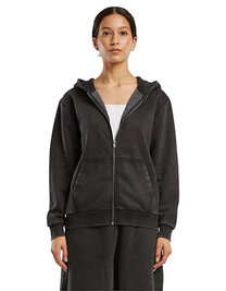 Ladies Vintage Heavy Zip Hoody (Hover)