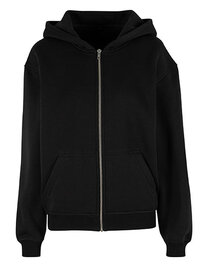Ladies Loose Fit Zip Hoody (Hover)