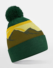 Mountain Peaks Pom Pom Beanie (Hover)