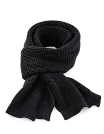 Classic Waffle Knit Scarf (Hover)