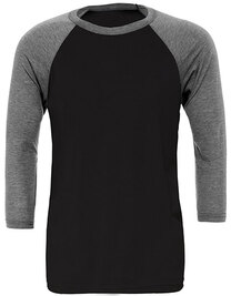 Unisex 3/4 Sleeve Baseball T-Shirt (Hover)