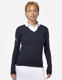Ladies V-Neck Merino Sweater