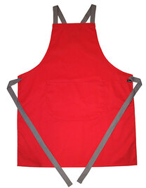 Apron With Grey Ties Crossover (Hover)
