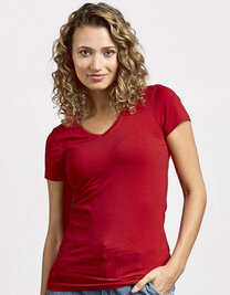 Women´s Slim Fit V-Neck-T