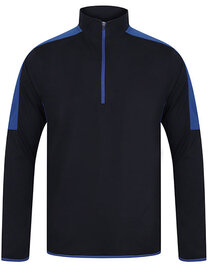 Adults 1/4 Zip Midlayer With Contrast Panelling (Hover)