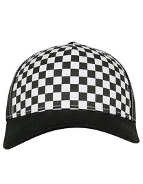 Checkerboard Retro Trucker (Hover)