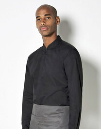 Men´s Tailored Fit Mandarin Collar Shirt Long Sleeve