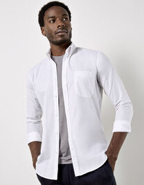 Men`s Slim Fit Workwear Oxford Shirt Long Sleeve