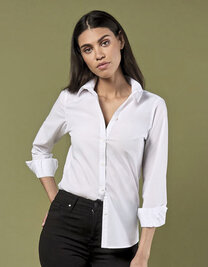 Women´s Tailored Fit Poplin Shirt Long Sleeve
