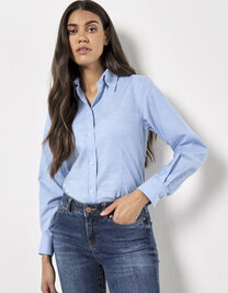 Women´s Tailored Fit Workwear Oxford Shirt Long Sleeve