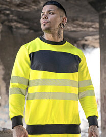 EOS Hi-Vis Workwear Sweatshirt With Printing Area