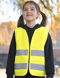 Kids´ Hi-Vis Safety Vest With Front Zipper Aalborg