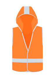 Kids´ Hooded Hi-Vis Safety Vest Odense (Hover)