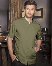 Kurzarm Kochjacke Green-Generation