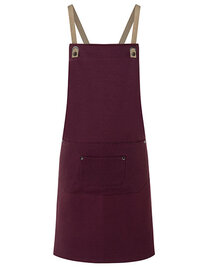 Latzschürze Urban-Nature mit Kreuzbändern und großer Tasche (Hover)