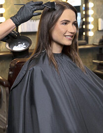 Wasserdichter Färbeumhang mit Handdurchgriffen