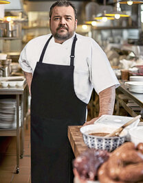 Übergrößen Latzschürze Basic mit Schnalle und Tasche