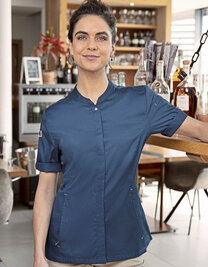 Damenkochjacke Green-Generation Kurzarm