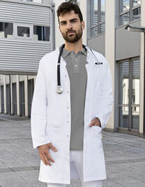 Herrenkittel Modern-Shape Stehkragen