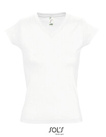 Women´s V-Neck-T-Shirt Moon (Hover)