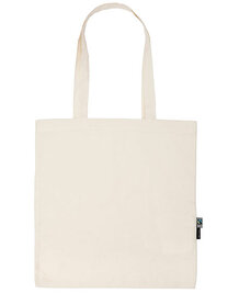 Tiger Cotton Shopping Bag With Long Handles (Hover)