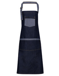 Domain Contrast Denim Bib Apron (Hover)
