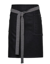 Division Waxed Look Denim Waist Apron (Hover)