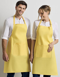 Colours Collection Bib Apron With Pocket