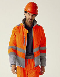 Hi-Vis 2-Tone Thermal Baffle Jacket
