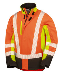 Recycled 3-Layer Printable 3-Tone Safety Softshell Jacket (Hover)