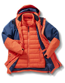Recycled 3-In-1 Padded Ripstop Jacket (Hover)
