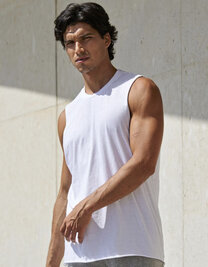 Men´s High Neck Slash Armhole Vest