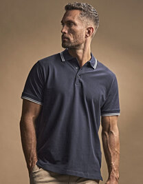 Men´s Luxury Stripe Stretch Polo