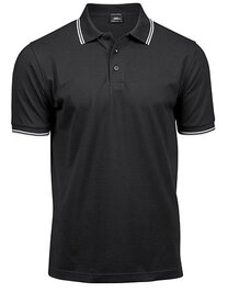 Men´s Luxury Stripe Stretch Polo (Hover)