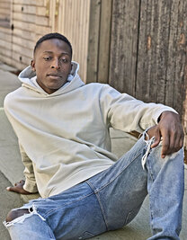 UNLABELED Heavy Loose Fit Hooded Sweatshirt