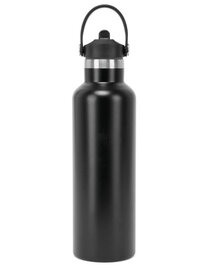 TriDri® Vacuum Sports Water Bottle With Flip Up Straw
