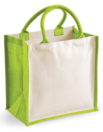 Printers Midi Jute Bag (Hover)