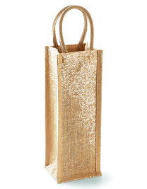 Shimmer Jute Bottle Bag (Hover)
