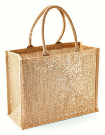 Shimmer Jute Shopper (Hover)