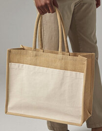 Cotton Pocket Natural Starched Jute Shopper