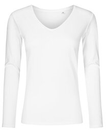 Women´s V-Neck T-Shirt Long Sleeve (Hover)