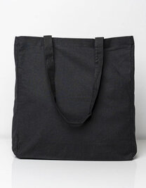 Cotton Bag Side Fold Long Handles