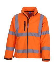 Hi-Vis 2 Bands & Braces Softshell Jacket (Hover)