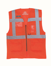 Hi-Vis Top Cool Recycled Open Mesh Executive Waistcoat (Hover)