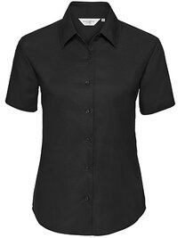 Ladies' Short Sleeve Tailored Oxford Shirt (Hover)