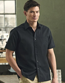 Men's Short Sleeve Classic Polycotton Poplin Shirt