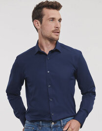 Men's Long Sleeve Fitted Ultimate Stretch Shirt